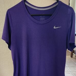 Nike Purple Short Sleeve Tee with Silver Logo
